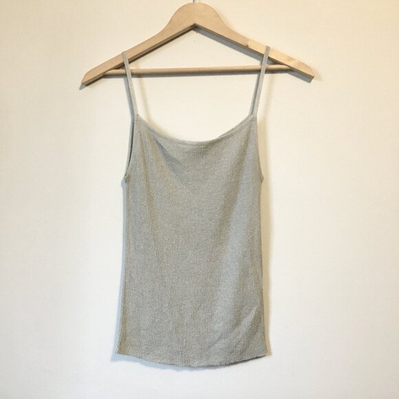 Vintage USA Made Anne Klein Silvery Button Down Cardigan + Camisole Set - Picture 5 of 16